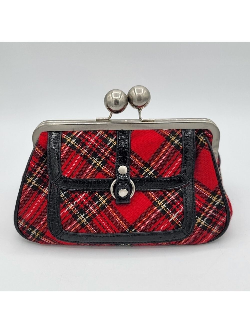Tartan Plaid Kisslock Frame Bag #2852